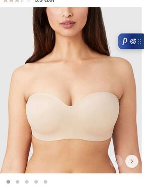 Wacoal Strapless Molded Bandeau in Light Cream style 854372